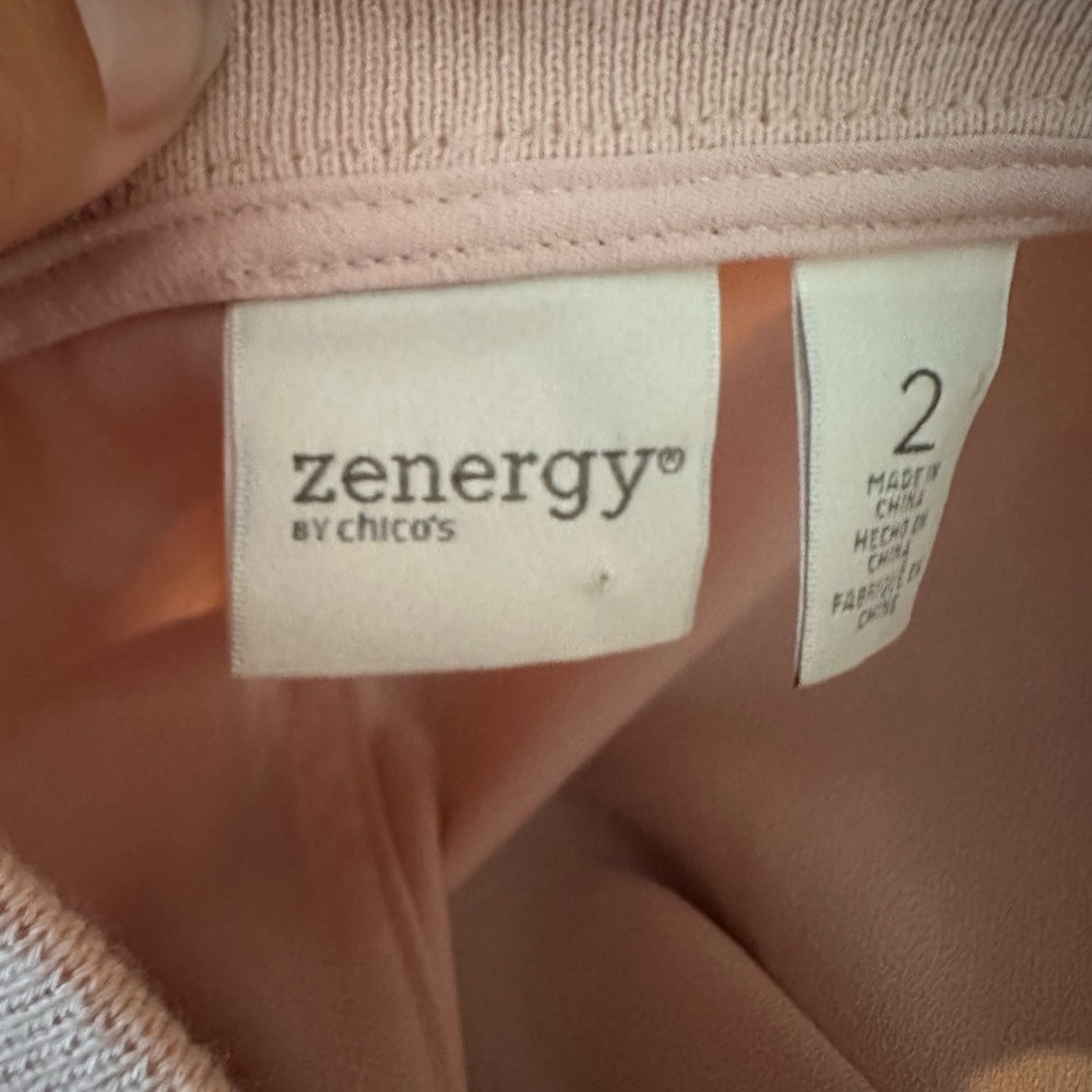 Zenergy by Chico’s Pink Bomber Jacket – Size 2 (M/L) - Picture 9 of 10
